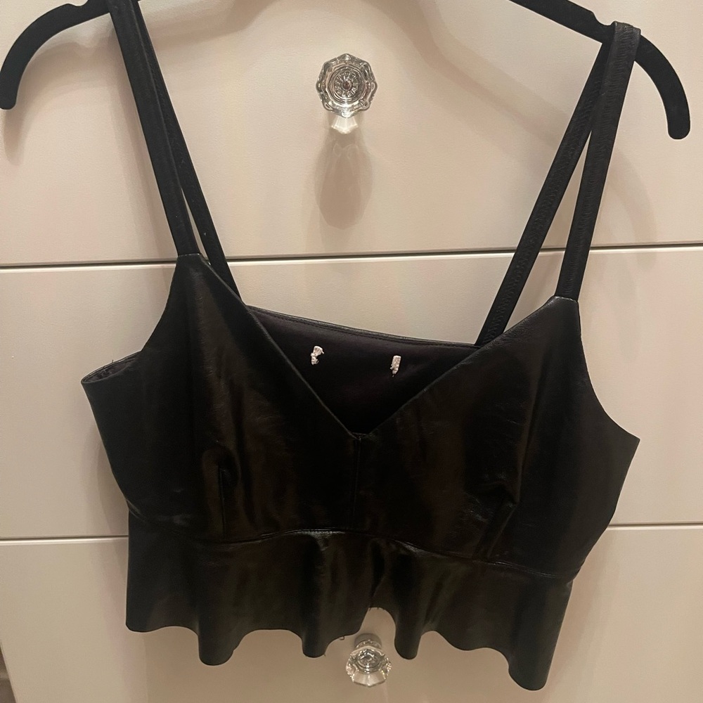Leather top